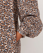 Robe Judie - Écru/Marron/Noir - Femme