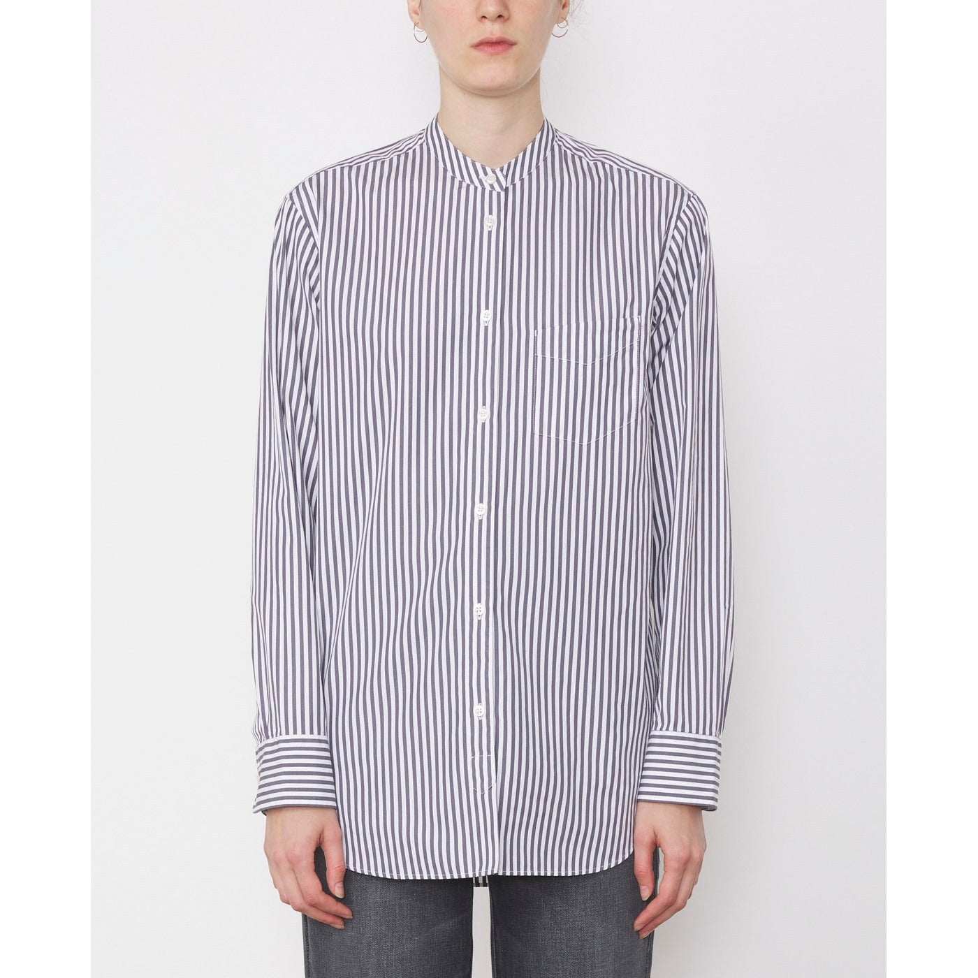 Chemise Annette Shi Jap Stripe Orgn Co - White