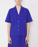 Chemise Gaetane Shi Itl Piece Dye Co - Deep Blue