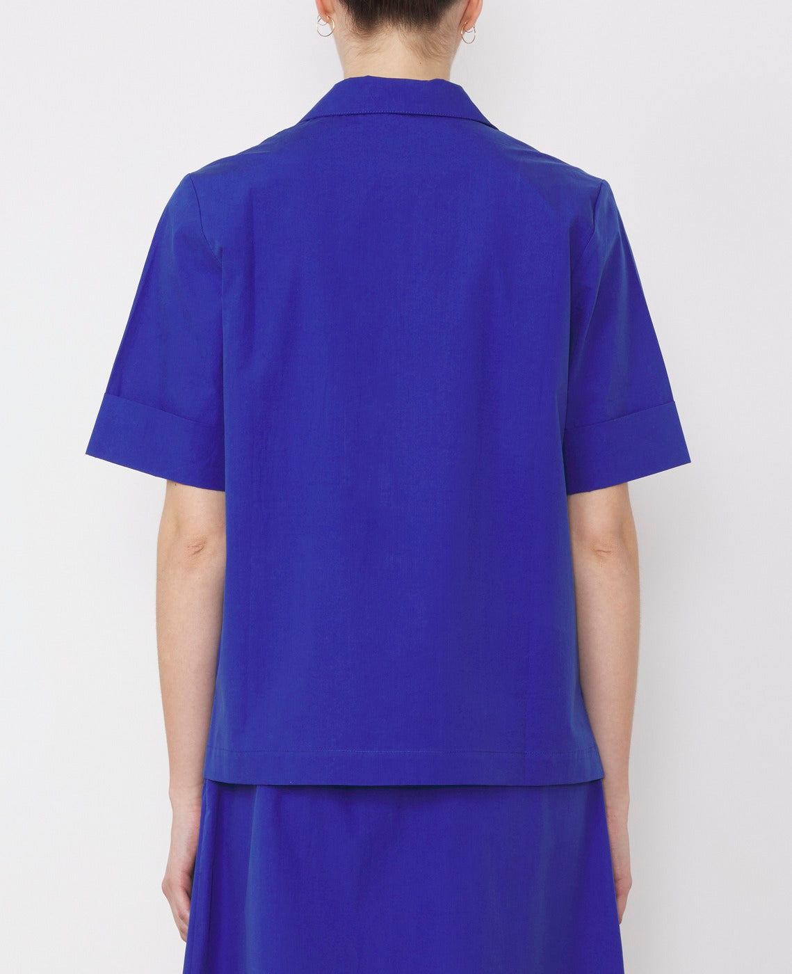 Chemise Gaetane Shi Itl Piece Dye Co - Deep Blue