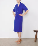 Chemise Gaetane Shi Itl Piece Dye Co - Deep Blue