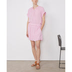 Chemise Nolwenn Bnd Col Pgm Dye Itl Vi - Pink