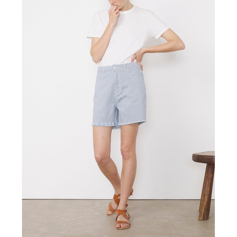 Short Alexandra - White/Indigo - Femme