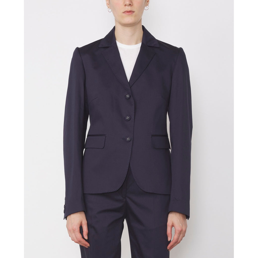 Tlg Veste Nikita Jkt Satin Itl Cotton - Navy