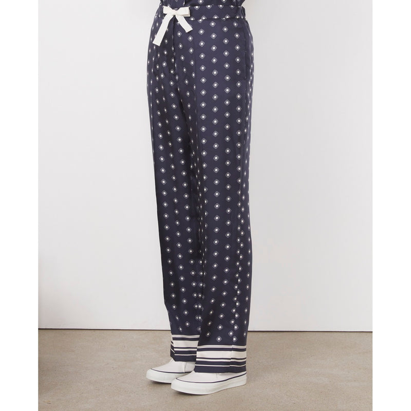 Magali Pants - Navy/Ecru - Woman