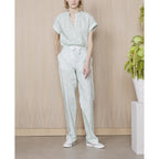 Magali Pants - White/Mint - Women