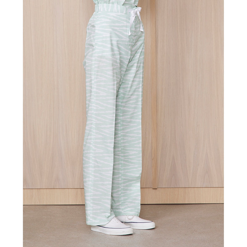 Pantalones Magali - Blanco/Menta - Mujer