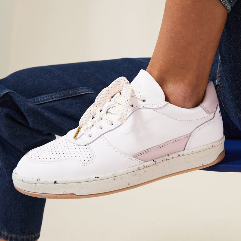 Alder Zapatillas de deporte para mujer en blanco y rosa