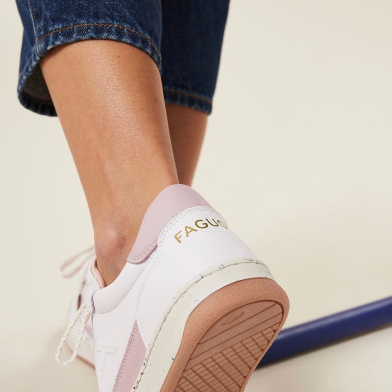 Alder Zapatillas de deporte para mujer en blanco y rosa