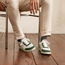 White & Khaki Hazel Sneakers - Mixed