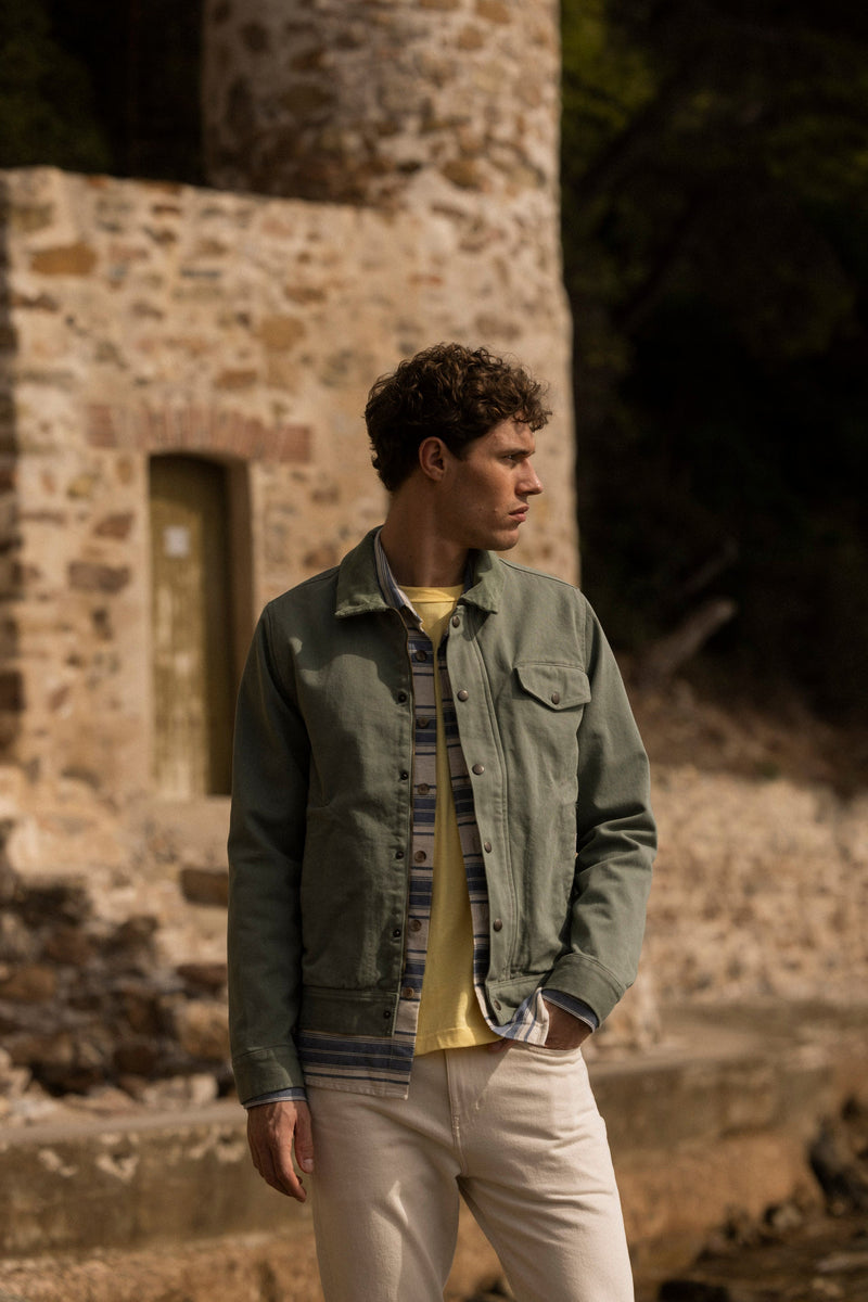 Faguo - Blouson Vert Clair Seillon - Homme