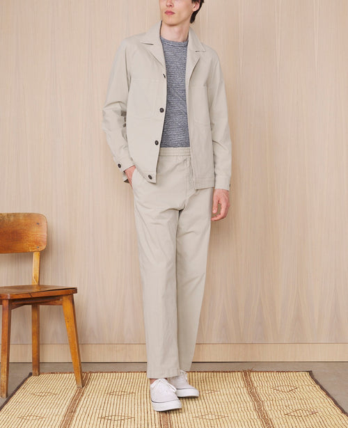 Sur Chemise Jonah Ovs Pgmt Dye Co Poplin - Almond Beige