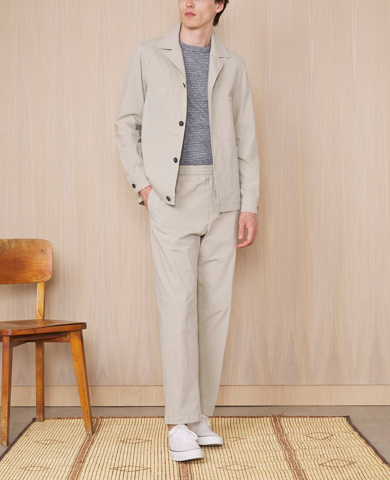 Sur Chemise Jonah Ovs Pgmt Dye Co Poplin - Almond Beige