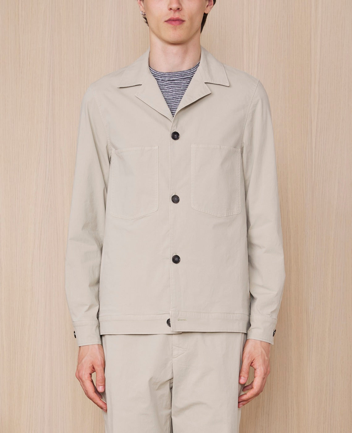 Sur Chemise Jonah Ovs Pgmt Dye Co Poplin - Almond Beige