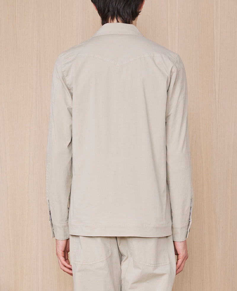 Sur Chemise Jonah Ovs Pgmt Dye Co Poplin - Almond Beige