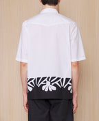 Chemise Eren Manches Courtes - Blanc/Noir - Homme