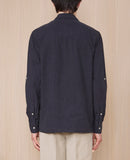 Chemise Eric Gmt Dye Lyocell Cotton - Dark Navy