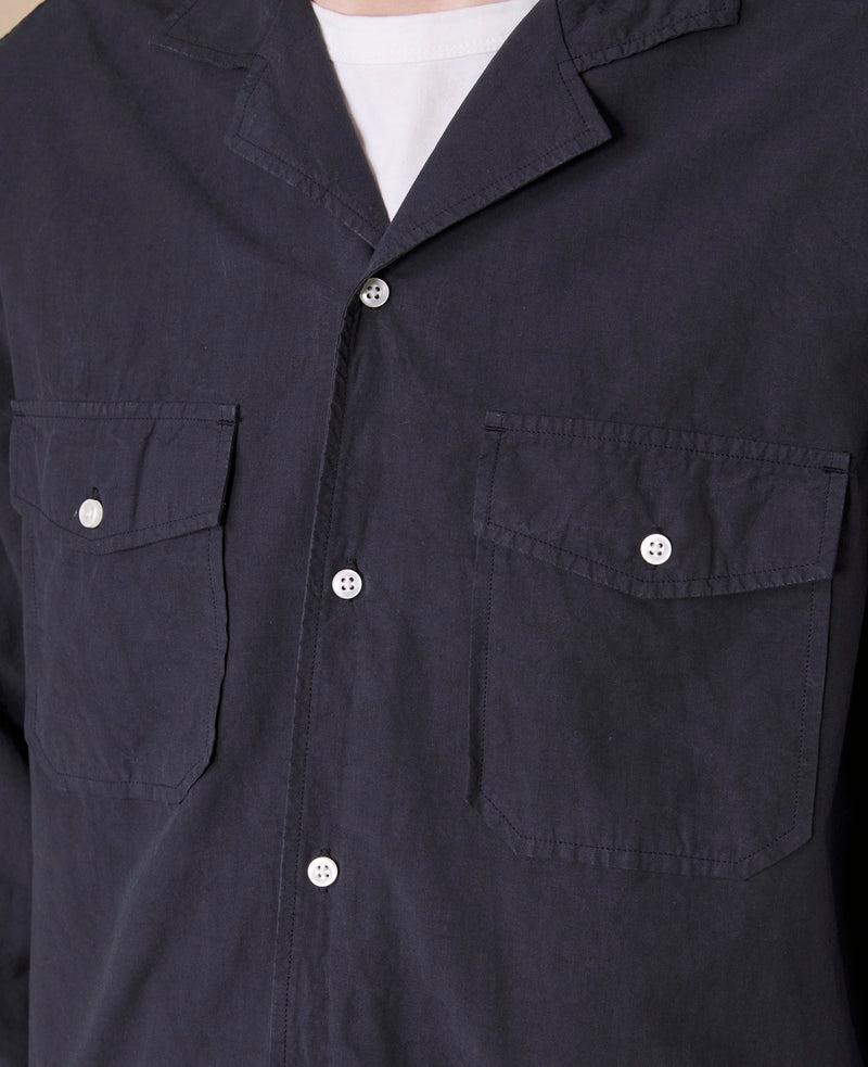 Chemise Eric Gmt Dye Lyocell Cotton - Dark Navy