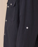 Chemise Eric Gmt Dye Lyocell Cotton - Dark Navy