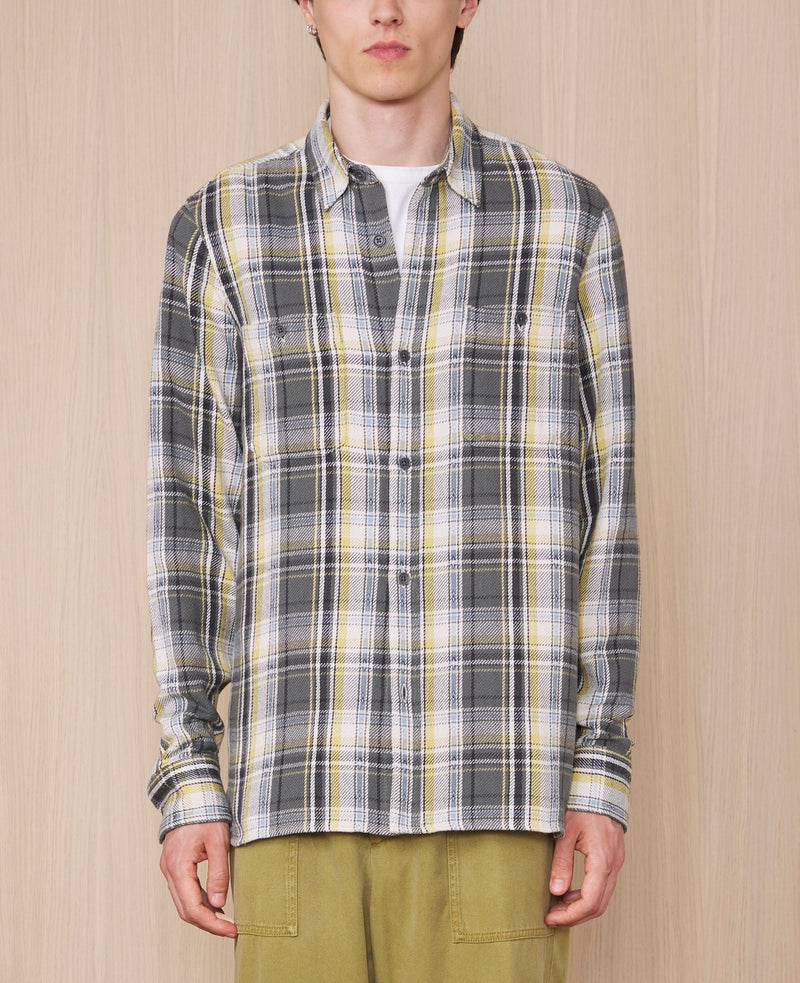 Camisa Ahmad - Oliva/Crudo/Mostaza - Hombre