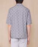 Eren SS Shirt - Grey/Dkgrey/White - Men