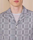 Eren SS Shirt - Grey/Dkgrey/White - Men