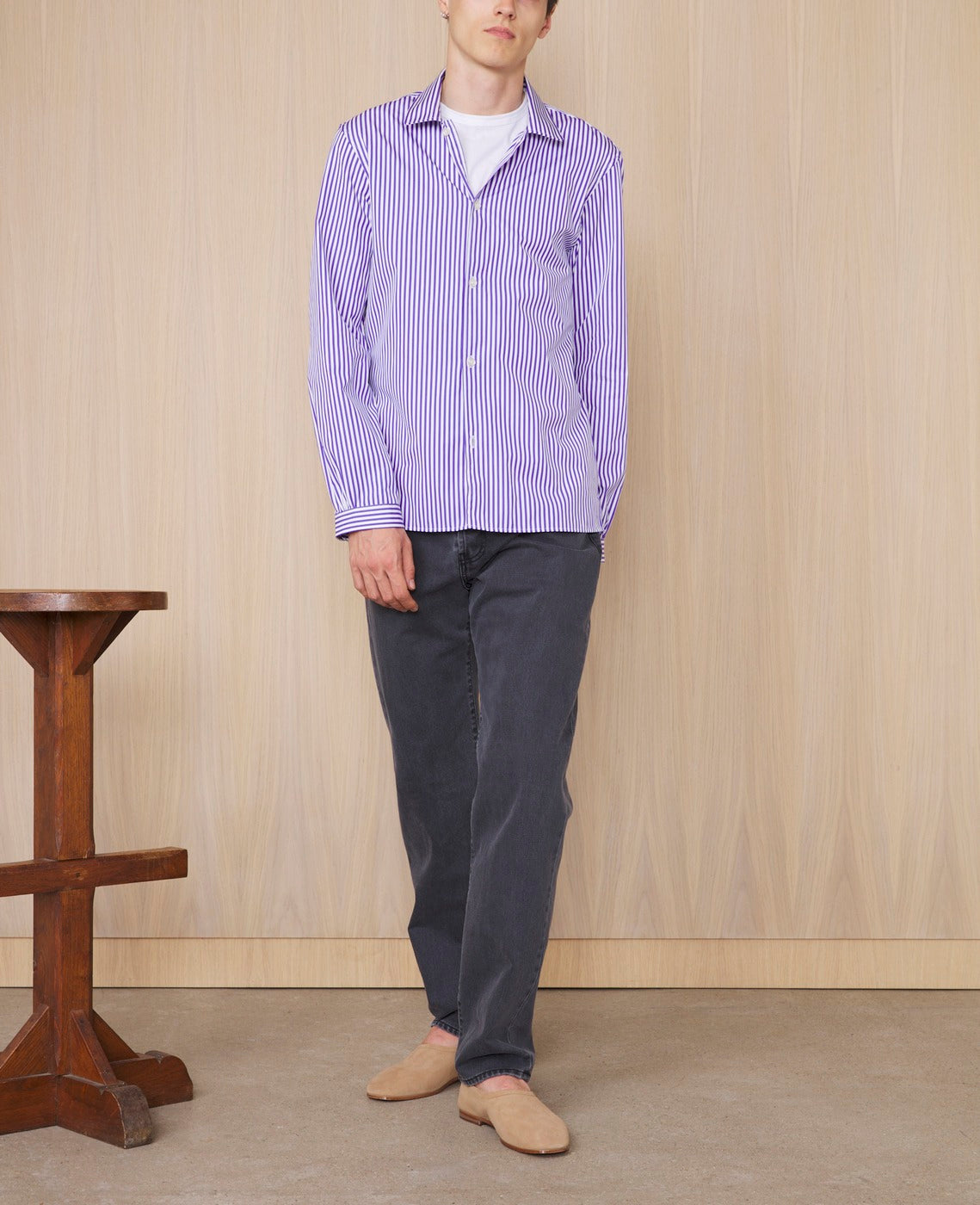 Chemise Eloan - Blanc/Jacinthe - Homme