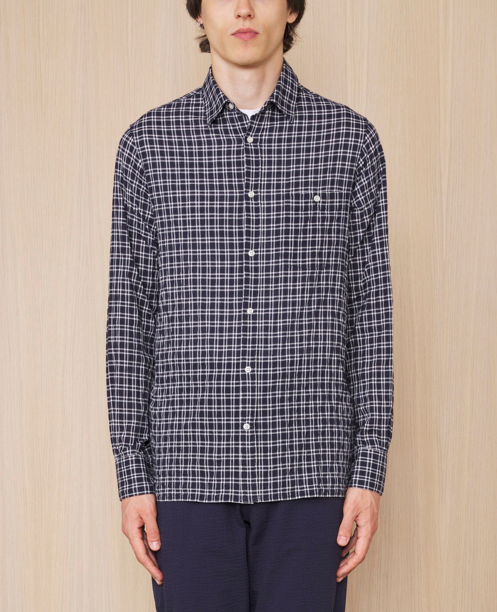 Chemise Alex - Bleu Marine/Blanc - Homme