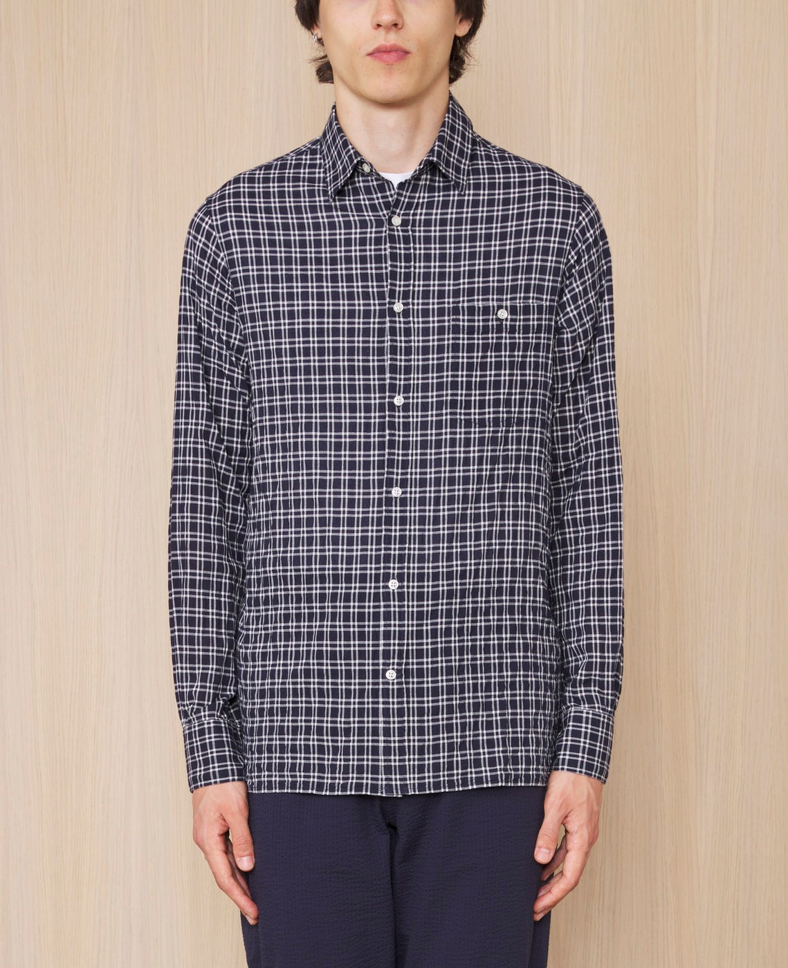 Chemise Alex - Bleu Marine/Blanc - Homme