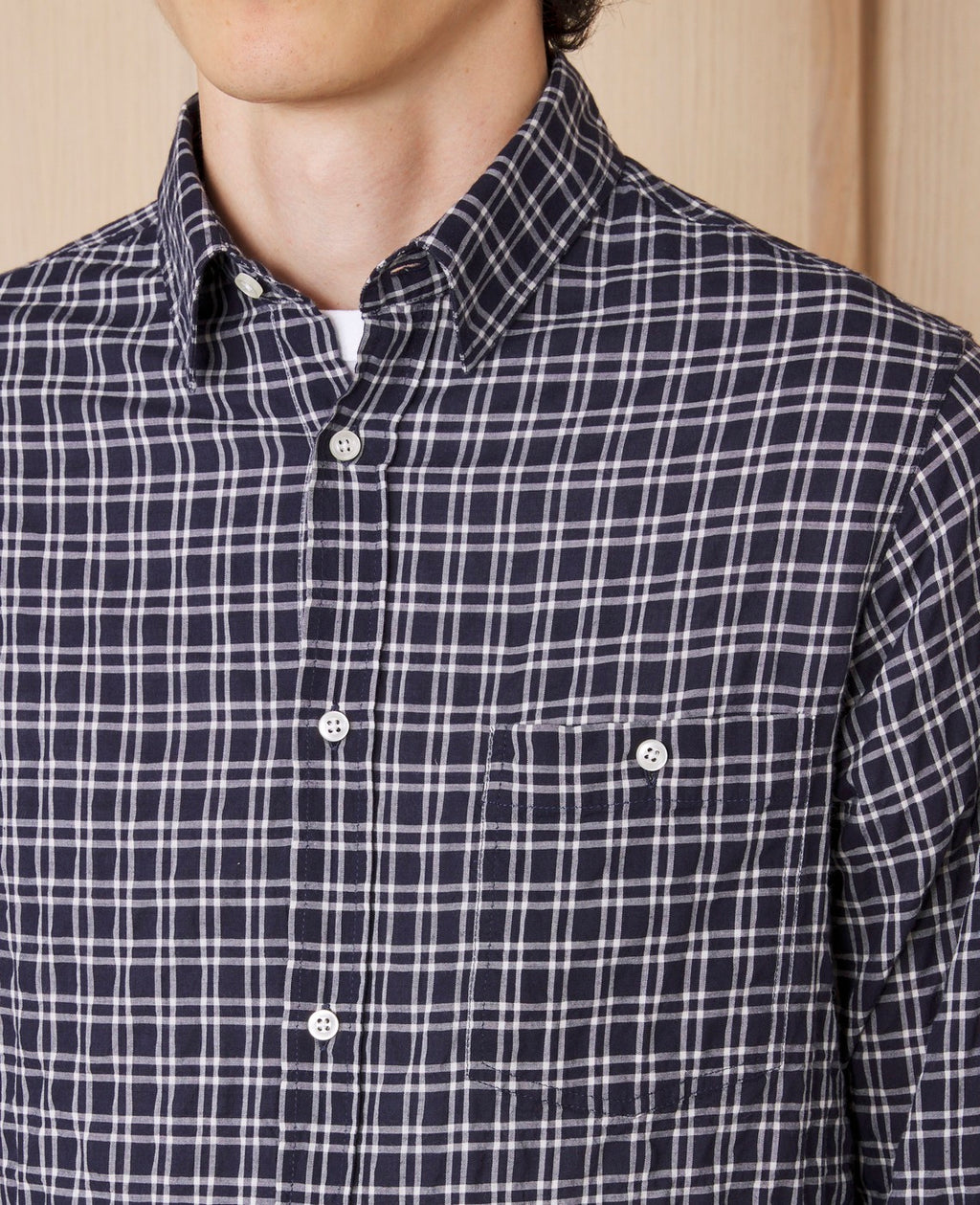 Chemise Alex - Bleu Marine/Blanc - Homme