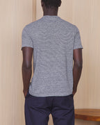 T-Shirt Manches Courtes - Écru/Bleu Marine - Homme