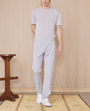 Tee Shirt Ss Tee Gmt Dye Lyocell Linen - Silver Grey