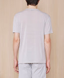 Tee Shirt Ss Tee Gmt Dye Lyocell Linen - Silver Grey