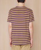 T-Shirt Manches Courtes - Kaki Anglais/Jacinthe - Homme