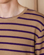 T-Shirt Manches Courtes - Kaki Anglais/Jacinthe - Homme