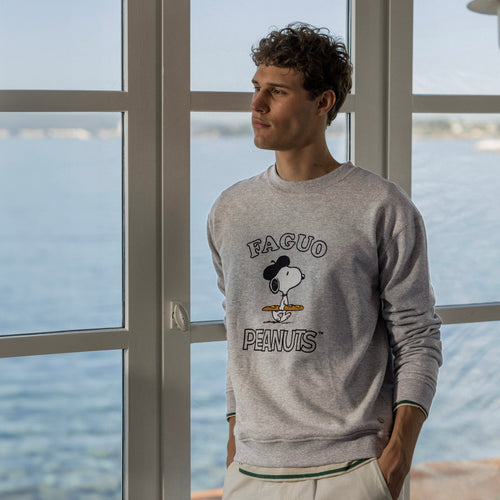 Sweat Gris Chiné Fango - Homme