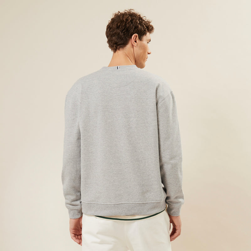 Fango Mottled Grey Sweat - Man