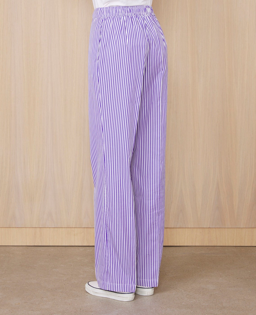 Pantalon Magali - Blanc/Jacinthe - Femme