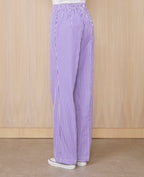 Pantalon Magali - Blanc/Jacinthe - Femme