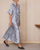 Vestido con cuello mao Nadia - Gris/Mdgrey/Dkgrey - Mujer