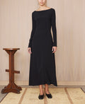 Robe + Liliana Long Drs Crepe Viscose - Black