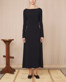Robe + Liliana Long Drs Crepe Viscose - Black