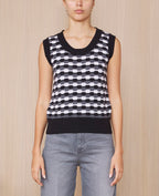 Pulls Tilda Itl Wv Co Graphc Pattern - White/Grey/Black