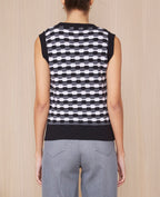 Pulls Tilda Itl Wv Co Graphc Pattern - White/Grey/Black