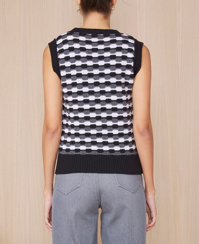 Pulls Tilda Itl Wv Co Graphc Pattern - White/Grey/Black