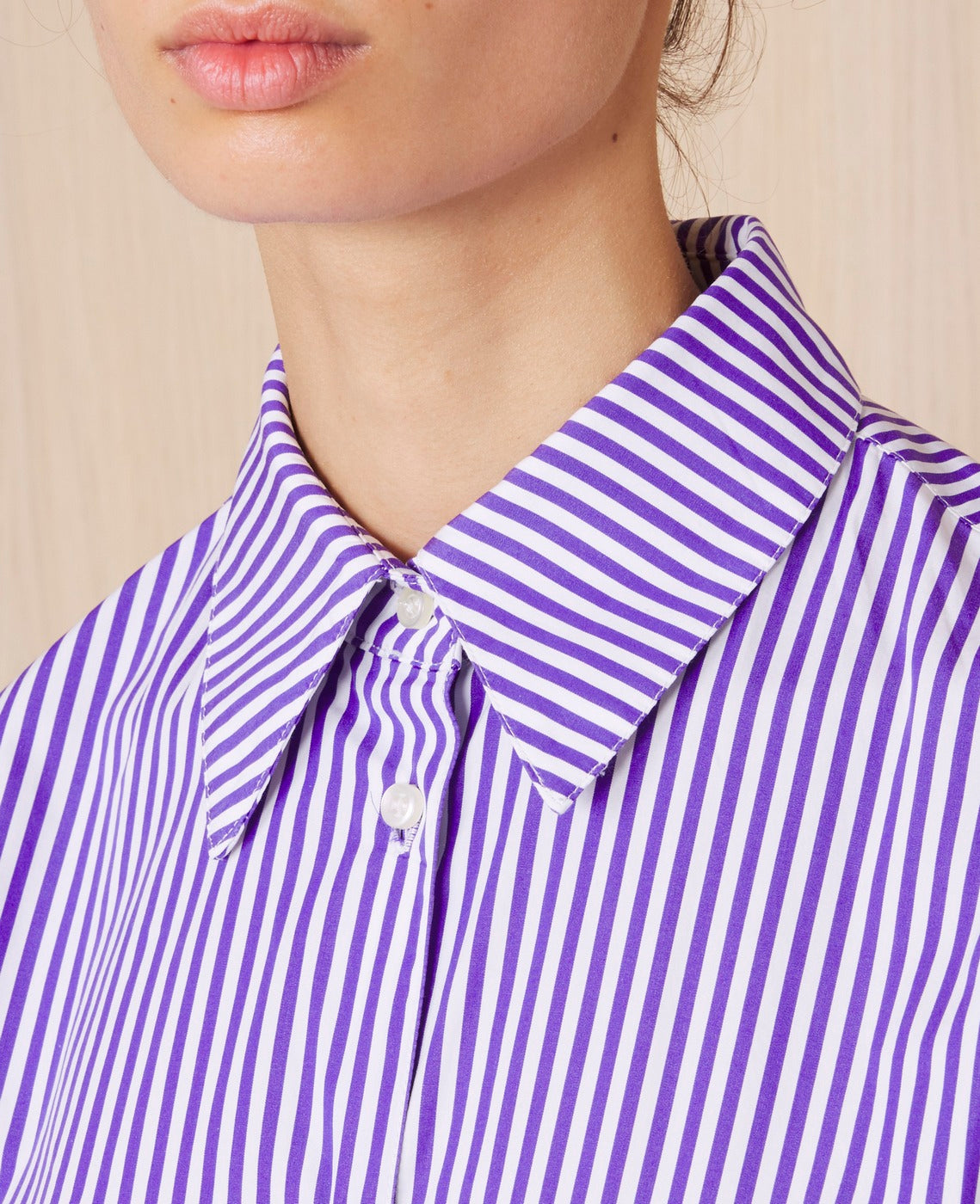 Chemise Katrina - Blanc/Jacinthe - Femme