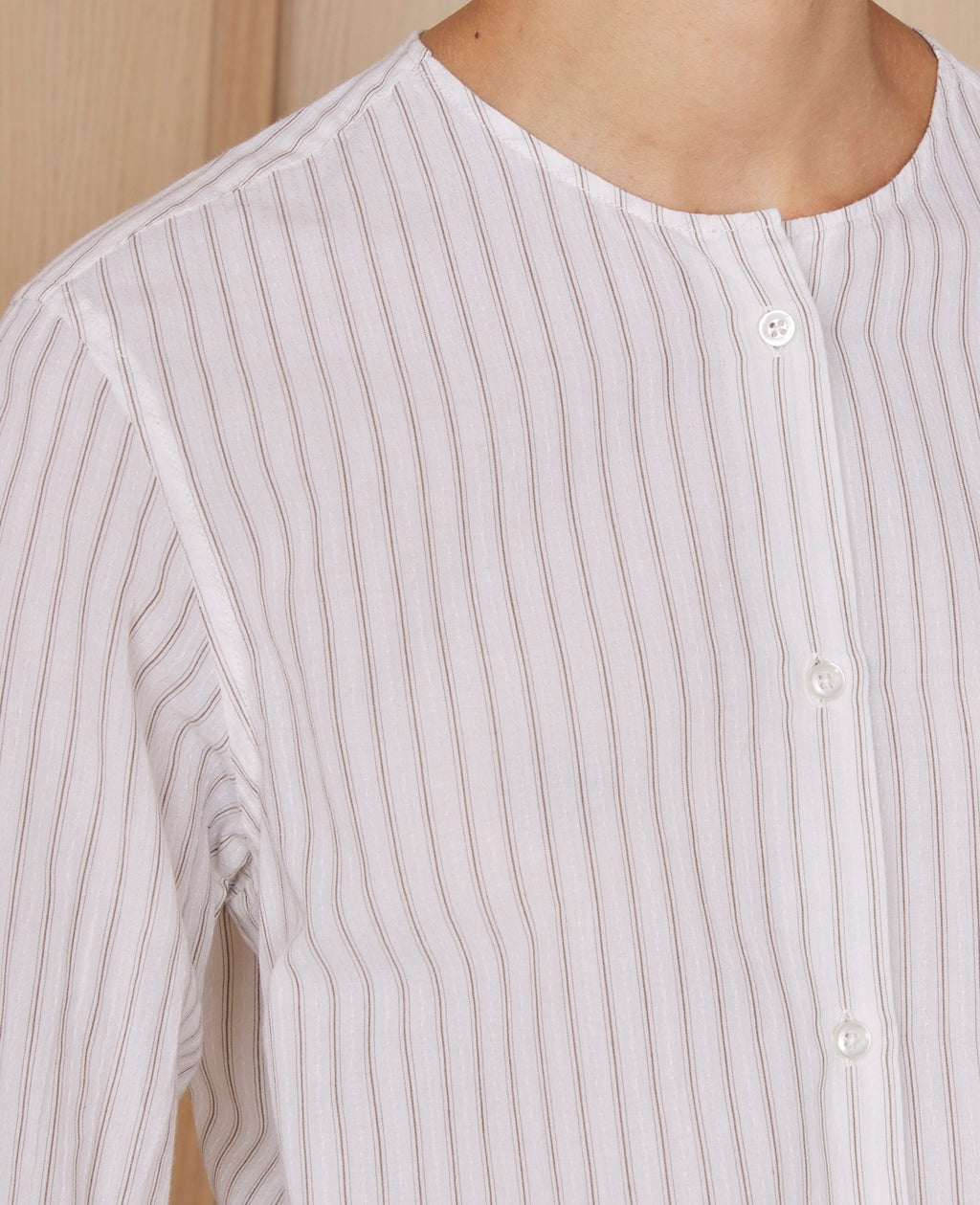 Chemise Hermione - Blanc/Marron - Femme