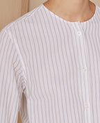 Chemise Hermione - Blanc/Marron - Femme