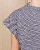 Isra T-Shirt - Ecru/Dark Navy - Women