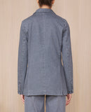 Tlg Veste Mathilde Jkt Gots Cotton Denim - Mid Grey
